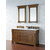 James Martin Furniture Brookfield 60'' Country Oak w/ White Zeus Top Angle View
