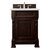 James Martin Furniture Brookfield 26'' Single Vanity in Burnished Mahogany with 3cm (1-3/8'' ) Thick Ethereal Noctis Quartz Top and Rectangle Sink
