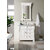 James Martin Furniture Brookfield 36'' W Bright White Single Vanity with 3cm (1-3/8'' ) Thick Carrara Marble Top