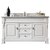 James Martin Furniture Brookfield 60'' W Bright White Single Vanity with 3cm (1-3/8'' ) Thick Carrara Marble Top