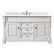 James Martin Furniture Brookfield 60'' Single Vanity in Bright White w/ 3cm (1-3/8'') Thick White Zeus Quartz Top
