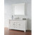 James Martin Furniture Brookfield 60'' Bright White w/ White Zeus Top Angle View
