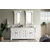 James Martin Furniture Brookfield 72'' W Bright White Double Vanity with 3cm (1-3/8'' ) Thick Arctic Fall Solid Surface Top