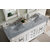 James Martin Furniture Brookfield 72'' W Bright White Double Vanity with 3cm (1-3/8'' ) Thick Carrara Marble Top