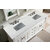 James Martin Furniture Brookfield 72'' W Bright White Double Vanity with 3cm (1-3/8'' ) Thick Eternal Serena Quartz Top