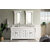 James Martin Furniture Brookfield 72'' W Bright White Double Vanity with 3cm (1-3/8'' ) Thick Eternal Marfil Quartz Top