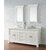 James Martin Furniture Brookfield 72'' Bright White w/ White Zeus Top Angle View