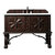 James Martin Furniture Balmoral 48'' Single Vanity Cabinet in Antique Walnut w/ 3cm (1-3/8'') Thick White Zeus Quartz Top