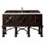 James Martin Furniture Balmoral 60'' Single Vanity Cabinet in Antique Walnut w/ 3cm (1-3/8'') Thick White Zeus Quartz Top