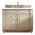 James Martin Furniture Bristol 36'' Single Vanity in Vintage Vanilla w/ 3cm (1-3/8'') Thick White Zeus Quartz Top