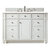 James Martin Furniture Bristol 48'' Single Vanity in Bright White w/ 3cm (1-3/8'') Thick White Zeus Quartz Top