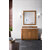 James Martin Furniture Bristol 48'' Saddle Brown w/ White Zeus Top Front View