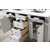 James Martin Furniture Bristol 60'' Bright White w/ White Zeus Top Opened View