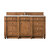 James Martin Furniture Bristol 60'' Single Vanity in Saddle Brown w/ 3cm (1-3/8'') Thick White Zeus Quartz Top
