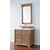 James Martin Furniture Savannah 30'' Driftwood w/ White Zeus Top Angle View