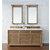 James Martin Furniture Savannah 72'' Driftwood w/ White Zeus Top Front View