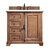 James Martin Furniture Providence 36'' Single Vanity Cabinet in Driftwood w/ 3cm (1-3/8'') Thick White Zeus Quartz Top