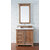 James Martin Furniture Providence 36'' Driftwood w/ White Zeus Top Front View