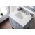 James Martin Furniture Silver Gray w/ Arctic Fall Top Overhead View
