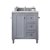 James Martin Furniture Silver Gray w/ Arctic Fall Top Front Product View