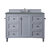 James Martin Furniture Copper Cove Encore 48'' Single Vanity in Silver Gray with 3cm (1-3/8'' ) Thick Cala Blue Quartz Countertop and Rectangle Sink