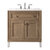 James Martin Furniture Chicago 30'' Single Vanity in Whitewashed Walnut w/ 3cm (1-3/8'') Thick White Zeus Quartz Top