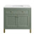 James Martin Furniture Chicago 36'' Single Vanity in Smokey Celadon with 3cm (1-3/8'' ) Thick White Zeus Top and Rectangle Undermount Sink
