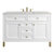 James Martin Furniture Chicago 48'' Single Vanity in Glossy White with 3cm (1-3/8'' ) Thick Eternal Jasmine Pearl Top and Rectangle Undermount Sink
