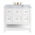James Martin Furniture Breckenridge 36'' Single Vanity in Bright White with 3cm (1-3/8'') Thick Carrara Marble Countertop and Rectangle Undermount Sink