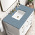 James Martin Furniture Breckenridge 36'' Single Vanity in Bright White with 3cm (1-3/8'') Thick Cala Blue Countertop and Rectangle Undermount Sink