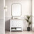 James Martin Furniture Breckenridge 36'' Single Vanity in Bright White with 3cm (1-3/8'') Thick Eternal Marfil Countertop and Rectangle Undermount Sink