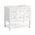 James Martin Furniture Breckenridge 36'' Single Vanity in Bright White with 3cm (1-3/8'') Thick White Zeus Countertop and Rectangle Undermount Sink