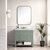 James Martin Furniture Breckenridge 36'' Single Vanity in Smokey Celadon with 3cm (1-3/8'') Thick Arctic Fall Countertop and Rectangle Undermount Sink