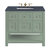 James Martin Furniture Breckenridge 36'' Single Vanity in Smokey Celadon with 3cm (1-3/8'') Thick Charcoal Soapstone Countertop and Rectangle Sink