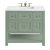 James Martin Furniture Breckenridge 36'' Single Vanity in Smokey Celadon with 3cm (1-3/8'') Thick Ethereal Noctis Countertop and Rectangle Sink