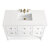 James Martin Furniture Breckenridge 48'' Single Vanity in Bright White with 3cm (1-3/8'') Thick White Zeus Countertop and Rectangle Undermount Sink