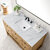 James Martin Furniture Breckenridge 48'' Single Vanity in Light Natural Oak with 3cm (1-3/8'') Thick Carrara Marble Countertop and Rectangle Sink
