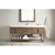 James Martin Furniture 72" Latte Oak / Glossy White Front View