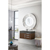 James Martin Furniture 36" Coffee Oak Cabinet / Glossy Dark Gray Top Side View