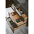 James Martin Furniture 36" Coffee Oak Cabinet Tiered Drawer View