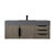 James Martin Furniture Mercer Island 48'' Single Vanity in Ash Gray and Matte Black with Dusk Grey Glossy Composite Sink Top