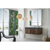 James Martin Furniture 48" Coffee Oak Cabinet / Glossy Dark Gray Top Side View