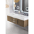 James Martin Furniture 59" Vanity Latte Oak w/ White Top Angle Close Up View