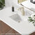 James Martin Furniture 3cm (1-3/8'') White Zeus Quartz Top with Backsplash
