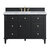 James Martin Furniture Lorelai 48'' Single Vanity, Black Onyx w/ 3 cm (1-3/8'') Thick Carrara White Marble Top and Rectangle Undermount Sink Product View