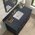 James Martin Furniture Lorelai 48'' Single Vanity, Black Onyx w/ 3 cm (1-3/8'') Thick Charcoal Soapstone Quartz Top and Rectangle Undermount Sink Overhead Top View