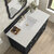 James Martin Furniture Lorelai 48'' Single Vanity, Black Onyx w/ 3 cm (1-3/8'') Thick Lime Delight Quartz Top and Rectangle Undermount Sink Overhead Top View