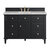 James Martin Furniture Lorelai 48'' Single Vanity, Black Onyx w/ 3 cm (1-3/8'') Thick Victorian Silver Quartz Top and Rectangle Undermount Sink Product View