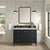 James Martin Furniture Lorelai 48'' Single Vanity, Black Onyx w/ 3 cm (1-3/8'') Thick Victorian Silver Quartz Top and Rectangle Undermount Sink Installed View