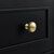 James Martin Furniture Lorelai 48'' Single Vanity, Black Onyx Base Cabinet Only Knob View